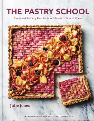 Pistachio Tart with Rhubarb Tiles