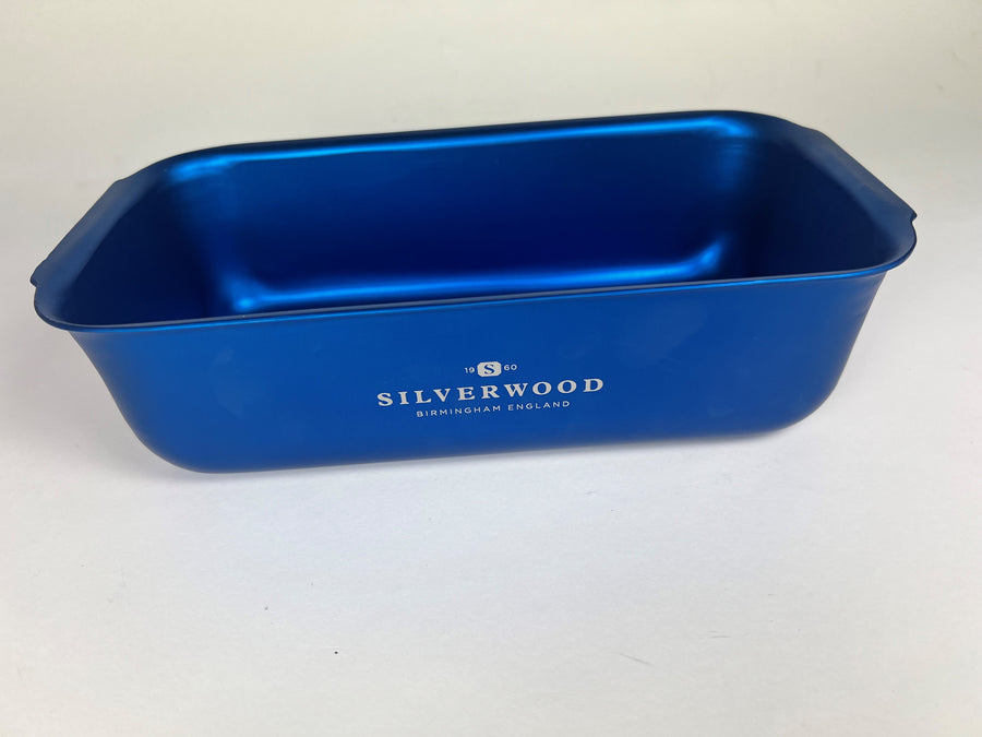 Blue 1lb Loaf Tin with Round Corners