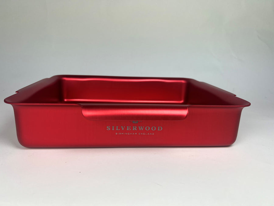Red 12 x 10 x 2 1/2 inch Deep Oven Roasting Dish