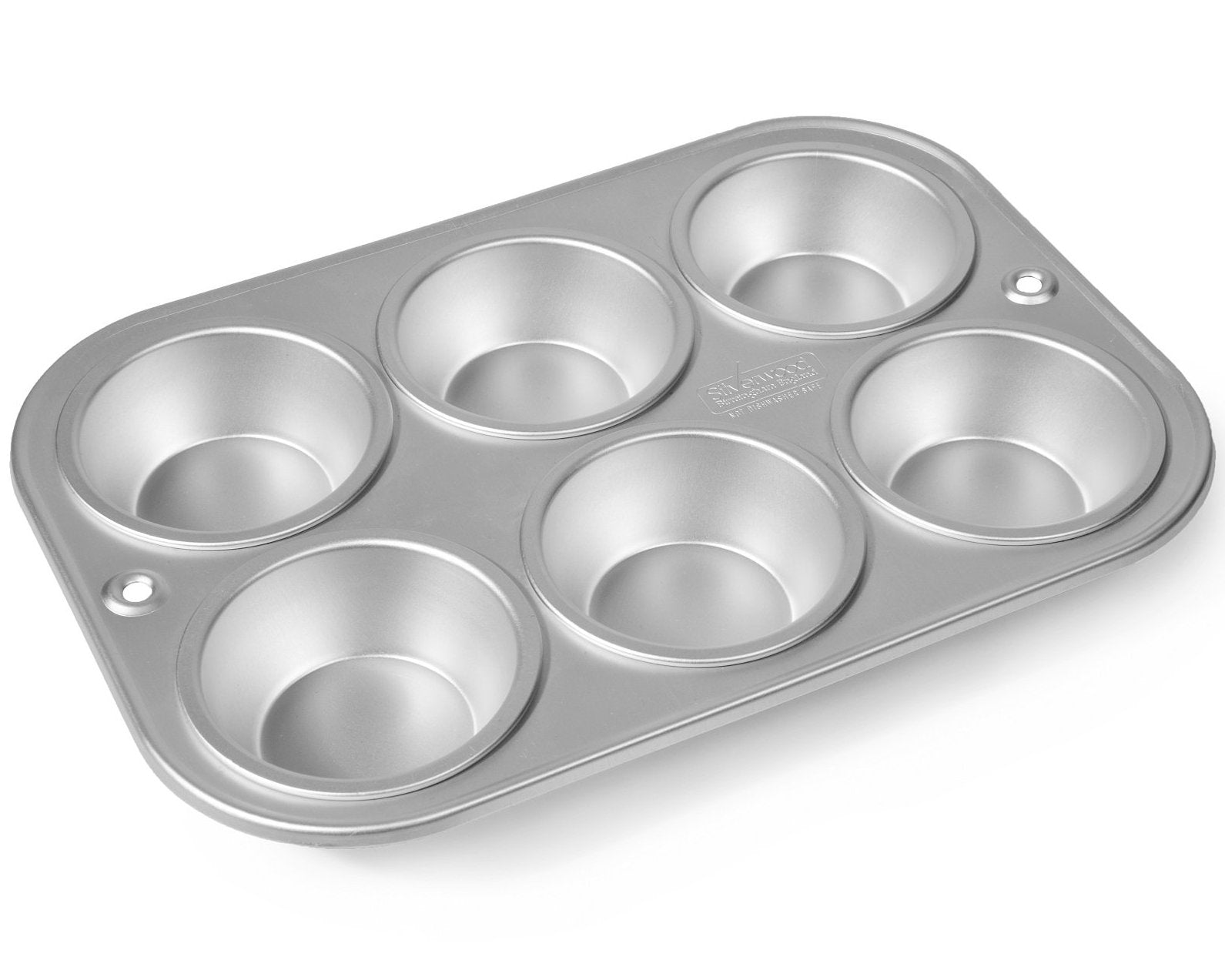 6 Cup Muffin Tray 8cm Cups Delia Online Silverwood Bakeware